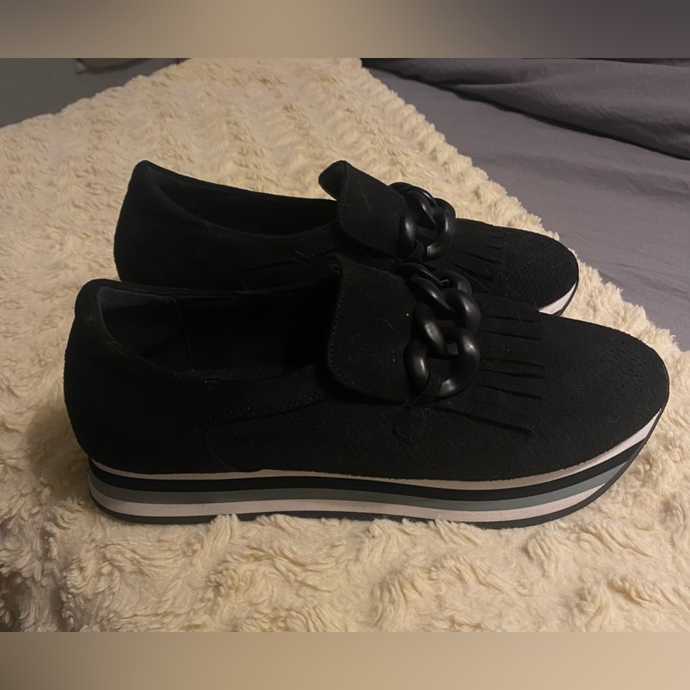 Coconuts black loafers womens size 10
